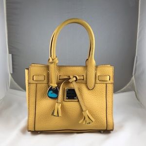 Dooney and Bourke mustard yellow handbag